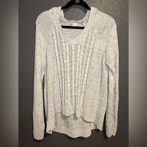 SO Women's Heather Gray V-Neck Sweater